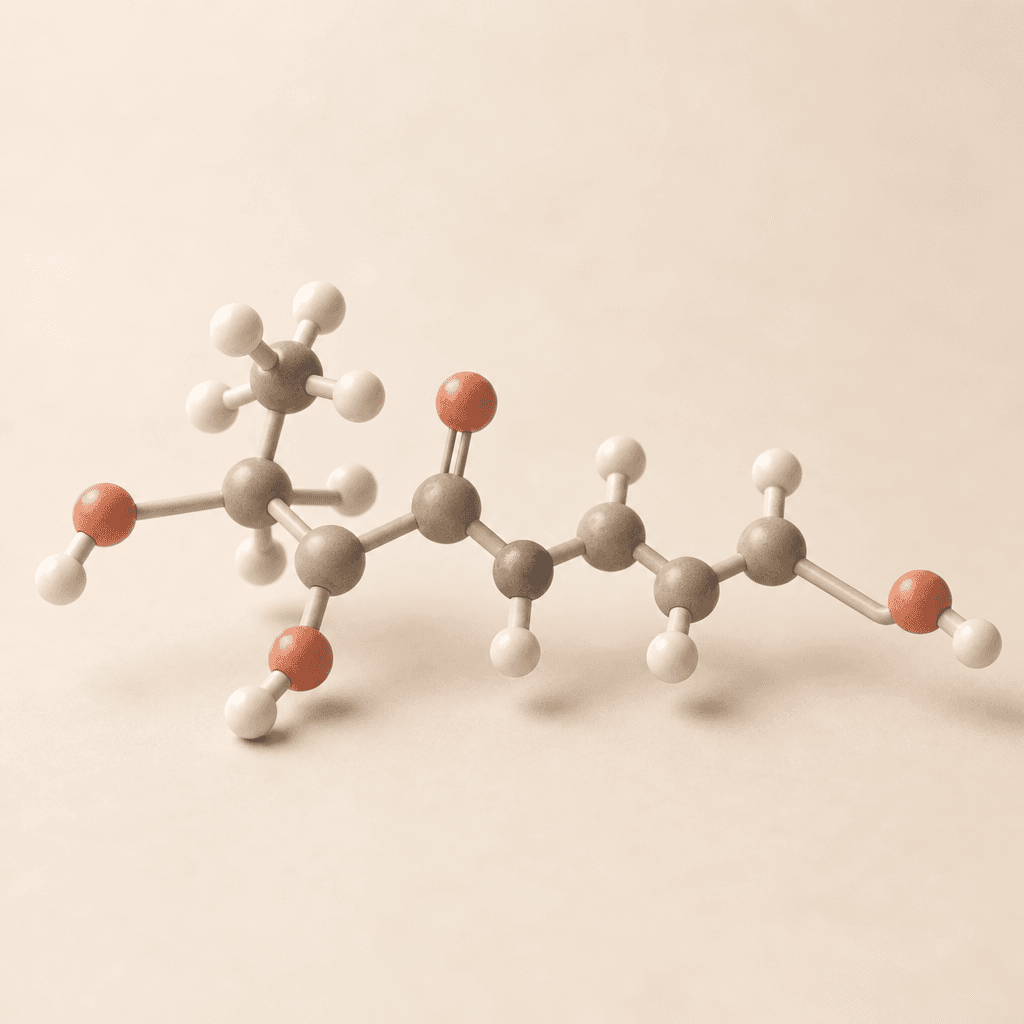 Ball-and-stick structure of Panthenol